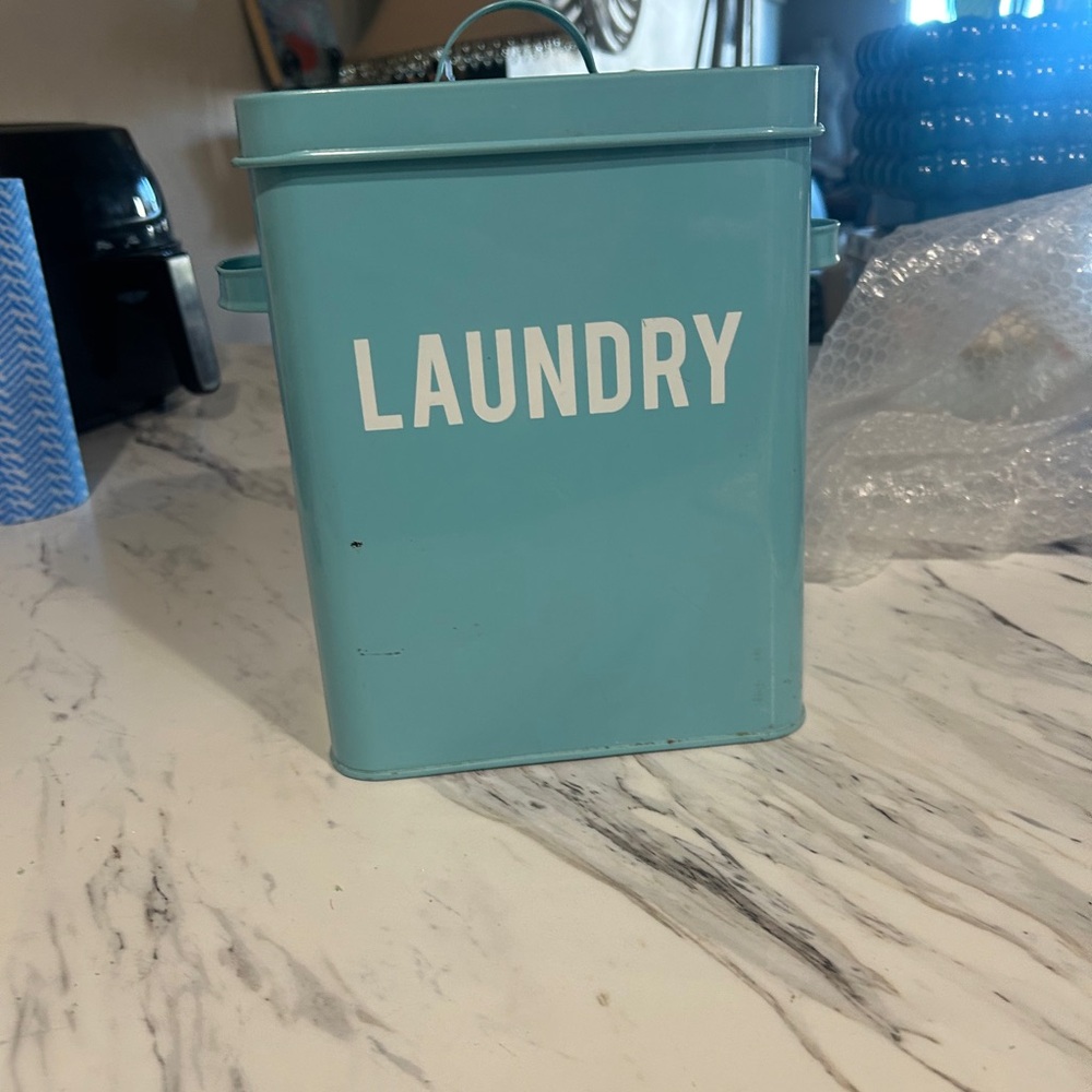 Aqua Laundry Storage Bin